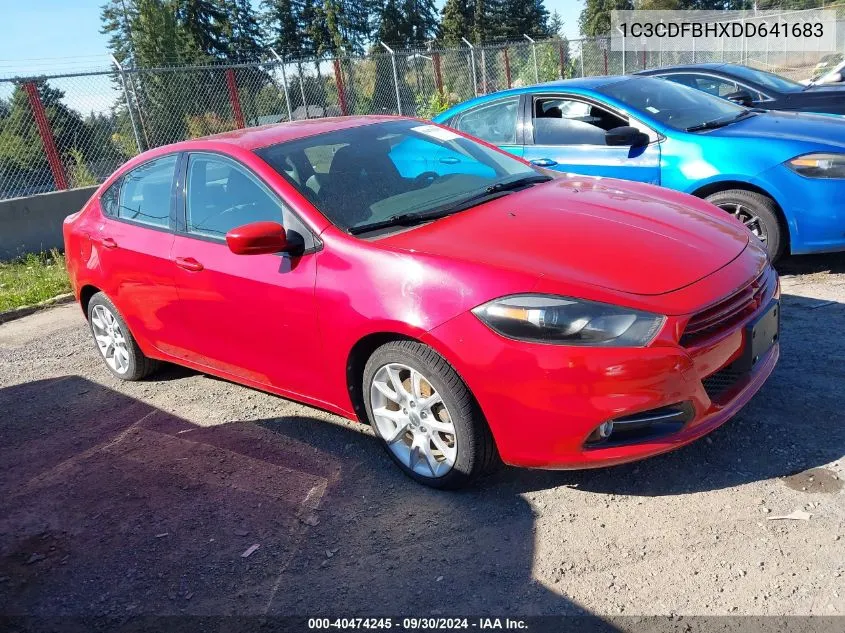 2013 Dodge Dart Rallye VIN: 1C3CDFBHXDD641683 Lot: 40474245