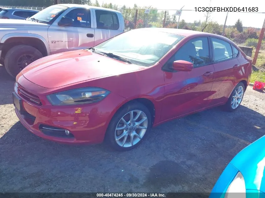 2013 Dodge Dart Rallye VIN: 1C3CDFBHXDD641683 Lot: 40474245