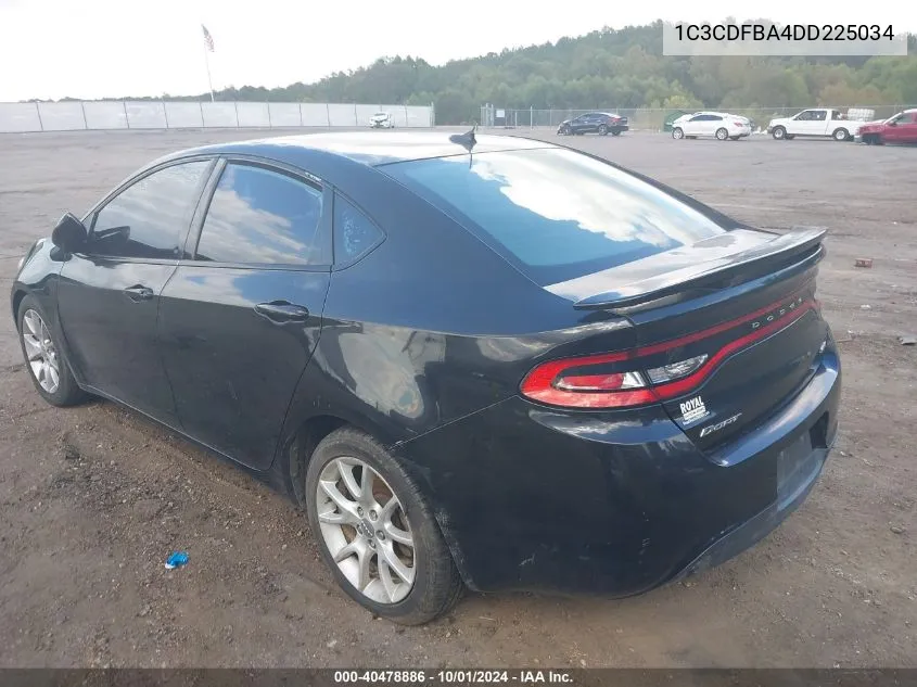 2013 Dodge Dart Sxt VIN: 1C3CDFBA4DD225034 Lot: 40478886