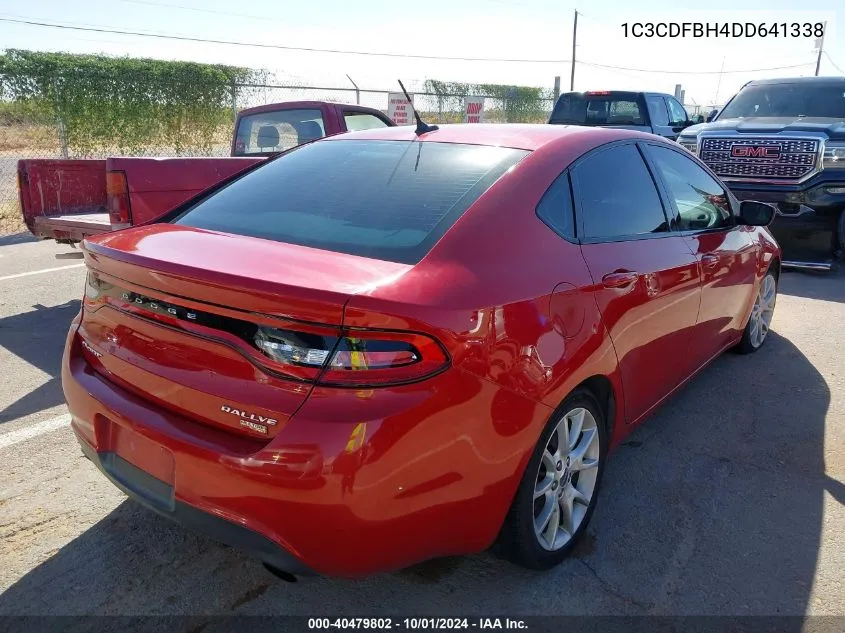 2013 Dodge Dart Rallye VIN: 1C3CDFBH4DD641338 Lot: 40479802