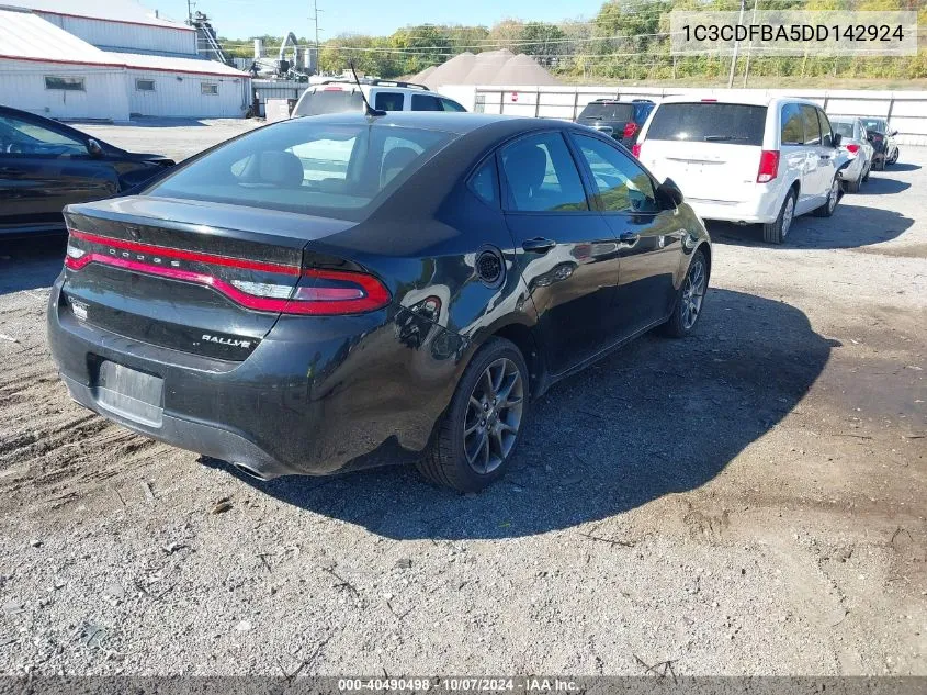 2013 Dodge Dart Rallye VIN: 1C3CDFBA5DD142924 Lot: 40490498