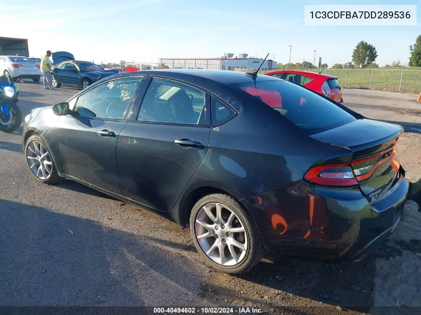 2013 Dodge Dart Sxt VIN: 1C3CDFBA7DD289536 Lot: 40494602