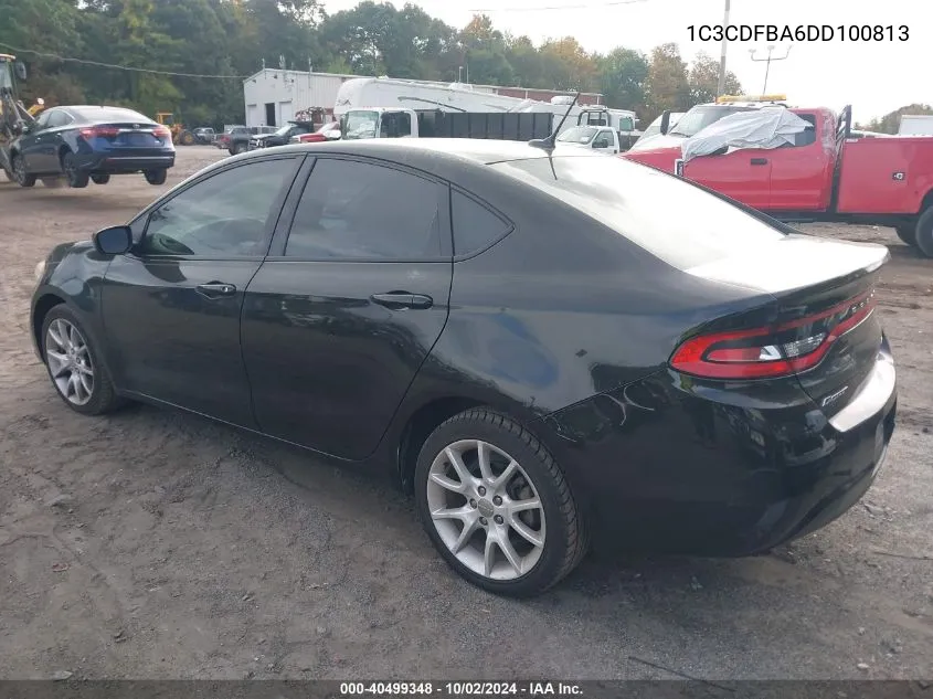 2013 Dodge Dart Sxt VIN: 1C3CDFBA6DD100813 Lot: 40499348