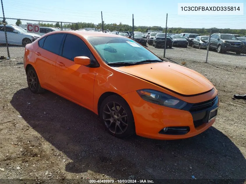 2013 Dodge Dart Sxt VIN: 1C3CDFBAXDD335814 Lot: 40499979