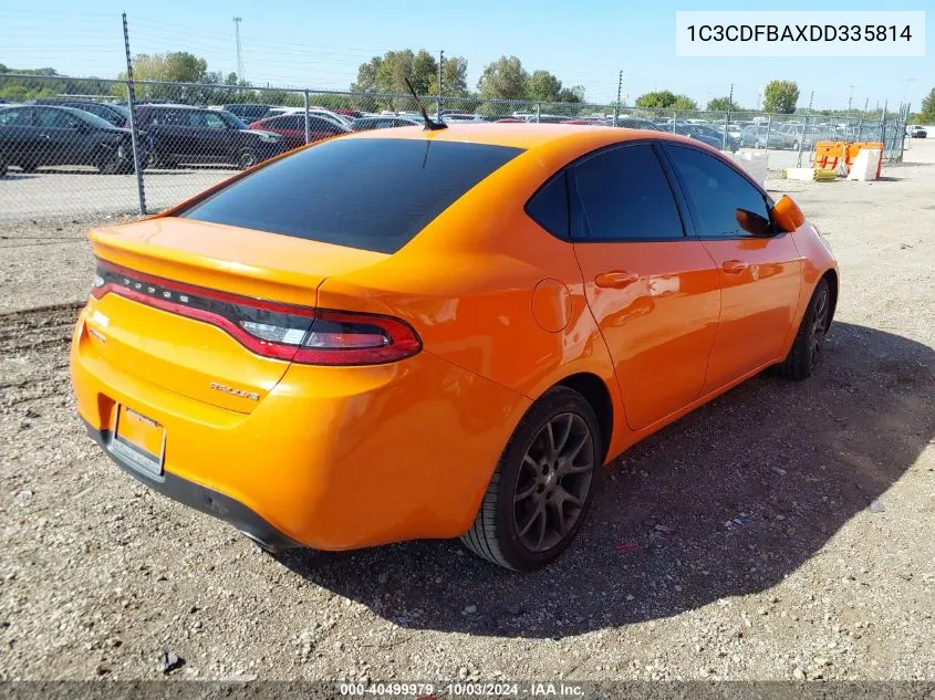 2013 Dodge Dart Sxt VIN: 1C3CDFBAXDD335814 Lot: 40499979