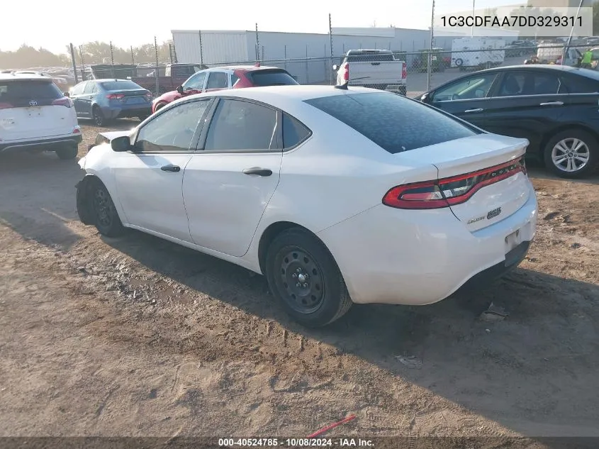 2013 Dodge Dart Se/Aero VIN: 1C3CDFAA7DD329311 Lot: 40524785