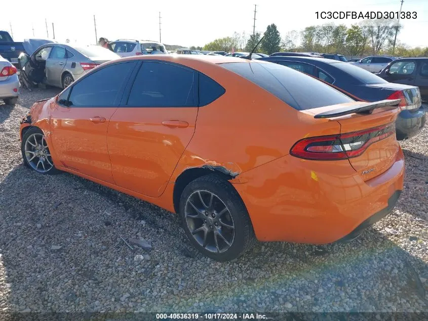 2013 Dodge Dart Sxt VIN: 1C3CDFBA4DD301383 Lot: 40536319