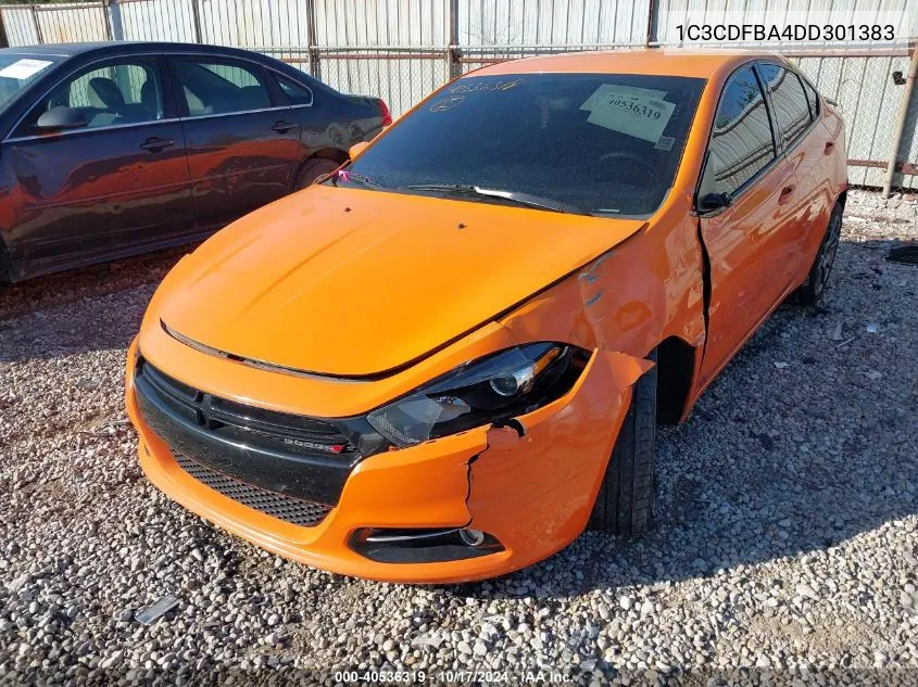 2013 Dodge Dart Sxt VIN: 1C3CDFBA4DD301383 Lot: 40536319