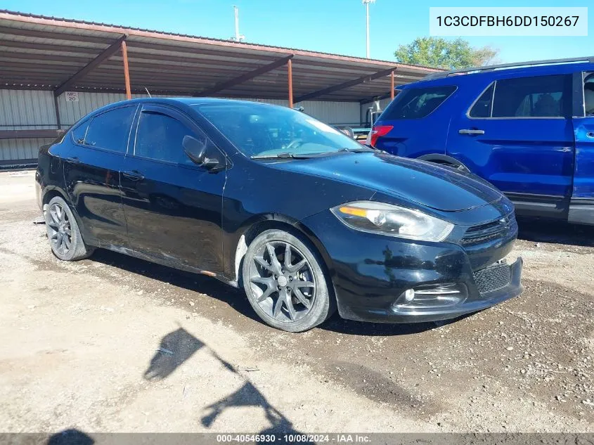 2013 Dodge Dart Rallye VIN: 1C3CDFBH6DD150267 Lot: 40546930