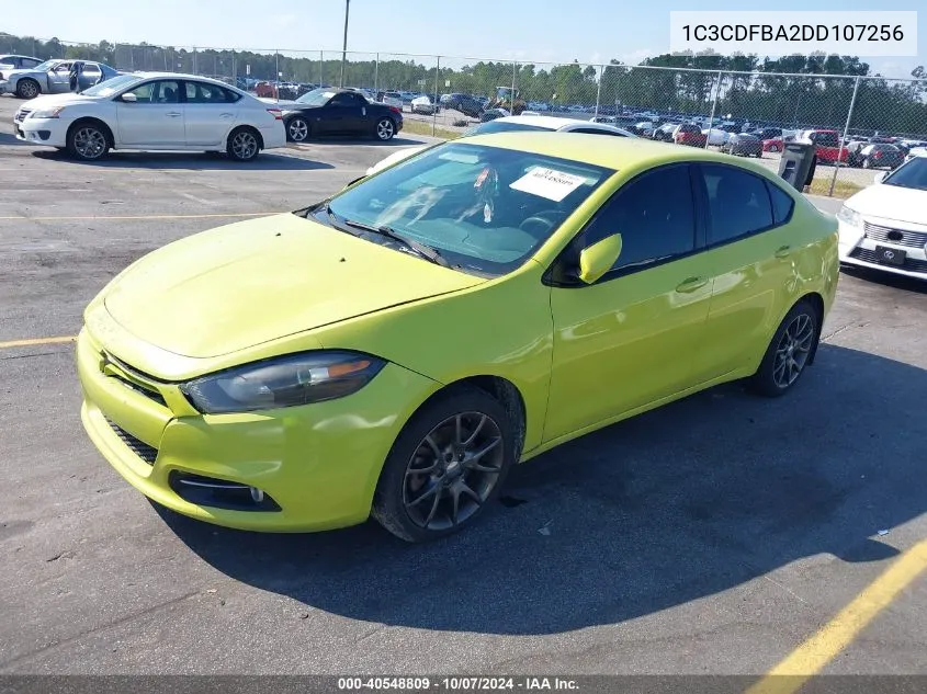 2013 Dodge Dart Rallye VIN: 1C3CDFBA2DD107256 Lot: 40548809