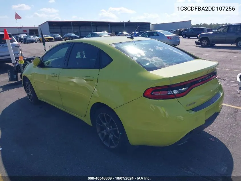 2013 Dodge Dart Rallye VIN: 1C3CDFBA2DD107256 Lot: 40548809