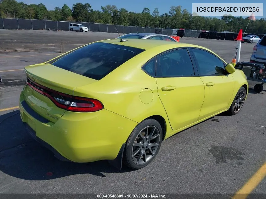 2013 Dodge Dart Rallye VIN: 1C3CDFBA2DD107256 Lot: 40548809