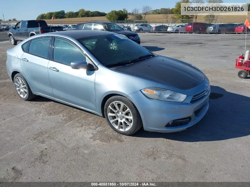 2013 Dodge Dart Limited VIN: 1C3CDFCH3DD261826 Lot: 40551950