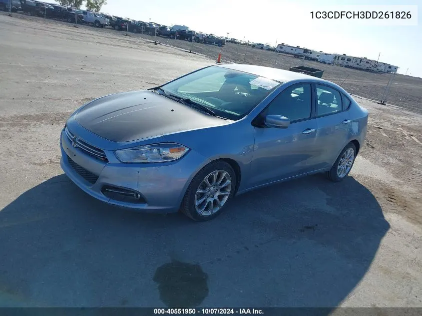 2013 Dodge Dart Limited VIN: 1C3CDFCH3DD261826 Lot: 40551950