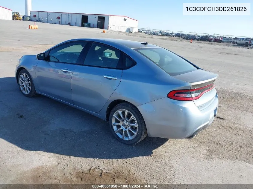 2013 Dodge Dart Limited VIN: 1C3CDFCH3DD261826 Lot: 40551950