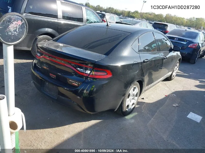 2013 Dodge Dart Se/Aero VIN: 1C3CDFAH1DD287280 Lot: 40561895