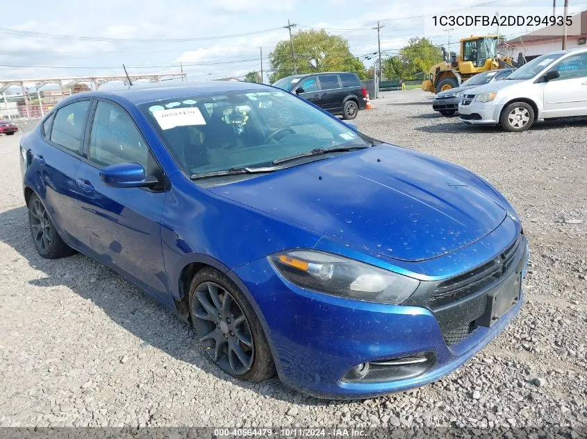 2013 Dodge Dart Sxt VIN: 1C3CDFBA2DD294935 Lot: 40564479