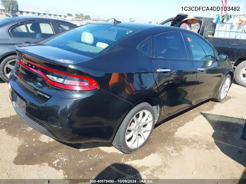 2013 Dodge Dart Limited VIN: 1C3CDFCA4DD103482 Lot: 40570490