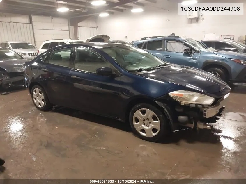 2013 Dodge Dart Se VIN: 1C3CDFAA0DD244908 Lot: 40571839