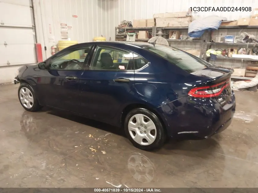 2013 Dodge Dart Se VIN: 1C3CDFAA0DD244908 Lot: 40571839