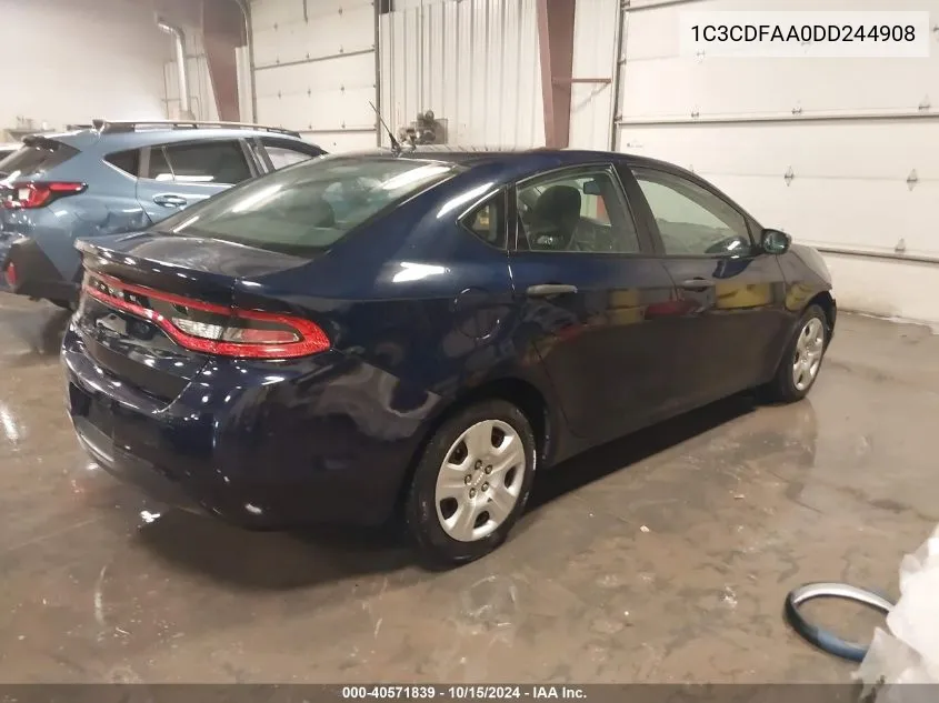 2013 Dodge Dart Se VIN: 1C3CDFAA0DD244908 Lot: 40571839