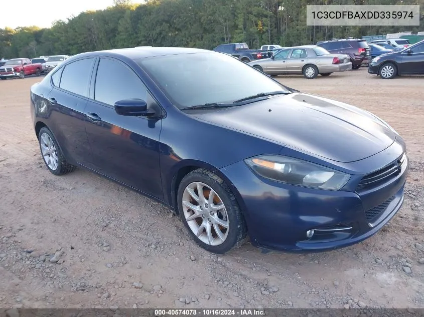 2013 Dodge Dart Sxt VIN: 1C3CDFBAXDD335974 Lot: 40574078