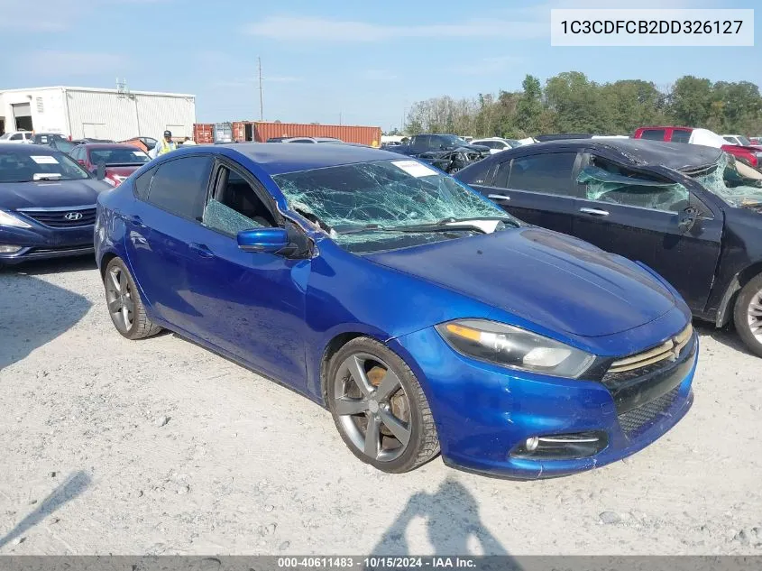 2013 Dodge Dart Gt VIN: 1C3CDFCB2DD326127 Lot: 40611483