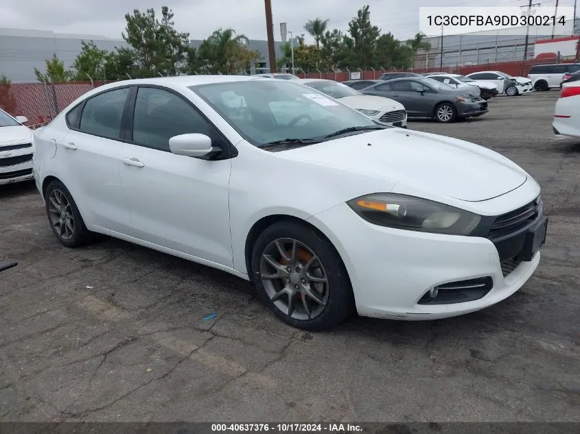 2013 Dodge Dart Sxt VIN: 1C3CDFBA9DD300214 Lot: 40637376