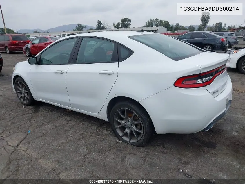 2013 Dodge Dart Sxt VIN: 1C3CDFBA9DD300214 Lot: 40637376