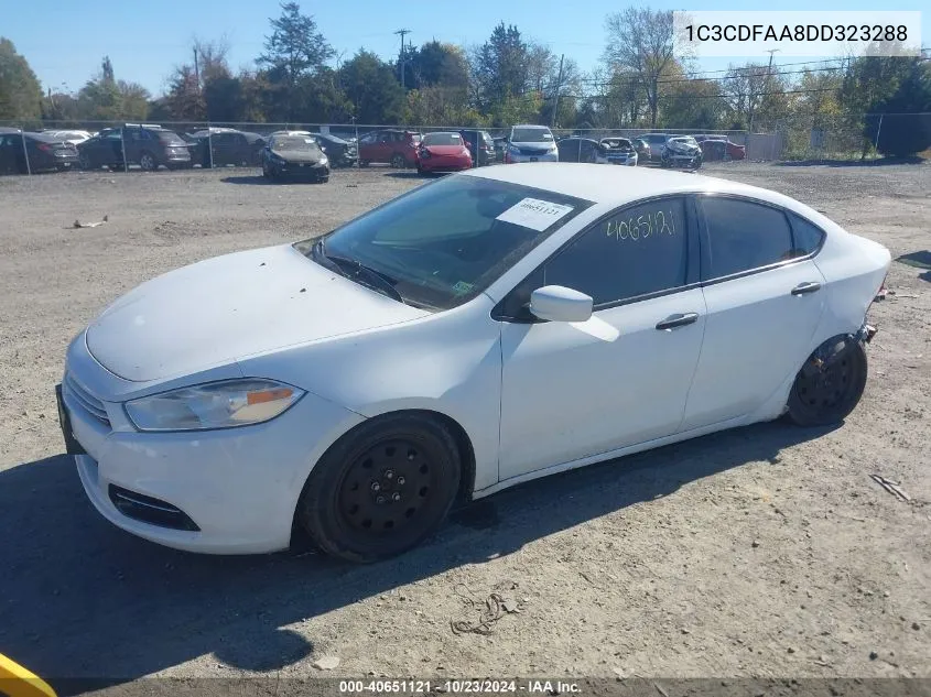 2013 Dodge Dart Se VIN: 1C3CDFAA8DD323288 Lot: 40651121