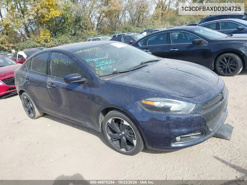 2013 Dodge Dart Sxt VIN: 1C3CDFBAXDD304725 Lot: 40670284