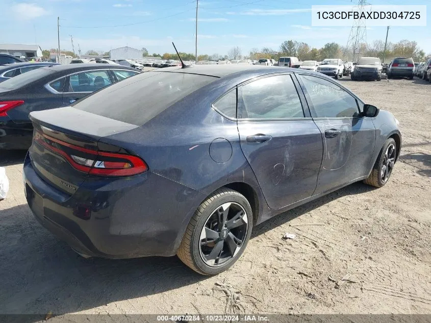 1C3CDFBAXDD304725 2013 Dodge Dart Sxt