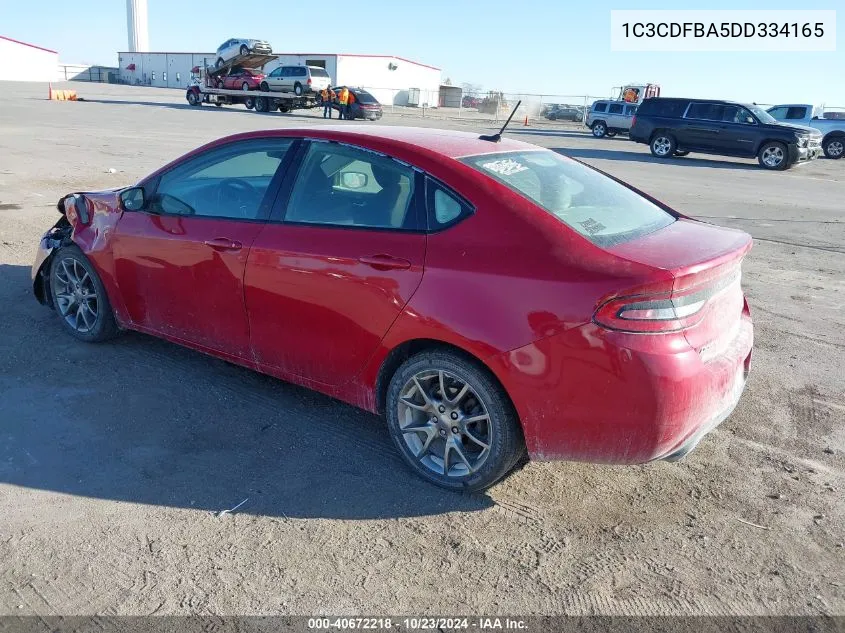 1C3CDFBA5DD334165 2013 Dodge Dart Sxt