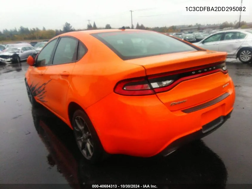 2013 Dodge Dart Sxt VIN: 1C3CDFBA2DD295082 Lot: 40684313