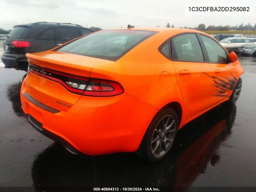 2013 Dodge Dart Sxt VIN: 1C3CDFBA2DD295082 Lot: 40684313