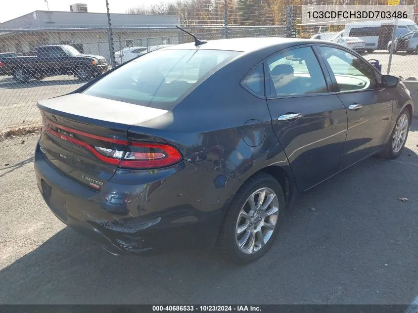 2013 Dodge Dart Limited VIN: 1C3CDFCH3DD703486 Lot: 40686533