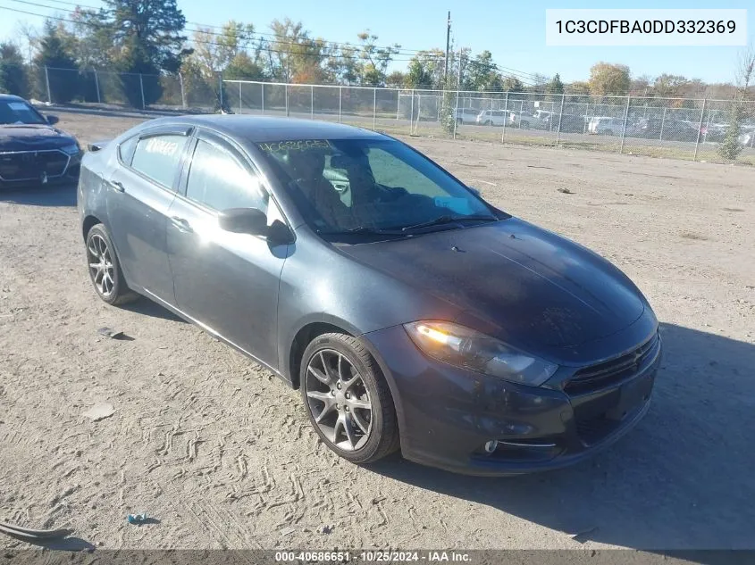 2013 Dodge Dart Sxt VIN: 1C3CDFBA0DD332369 Lot: 40686651