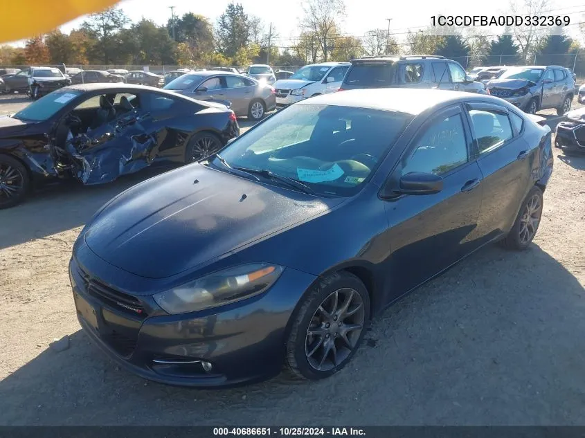 2013 Dodge Dart Sxt VIN: 1C3CDFBA0DD332369 Lot: 40686651