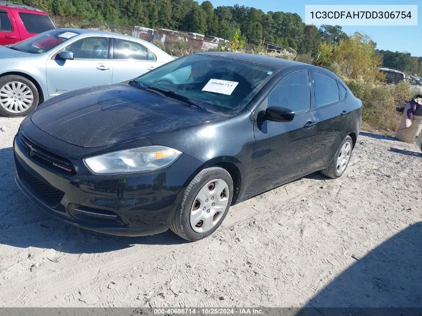 2013 Dodge Dart Aero VIN: 1C3CDFAH7DD306754 Lot: 40686714