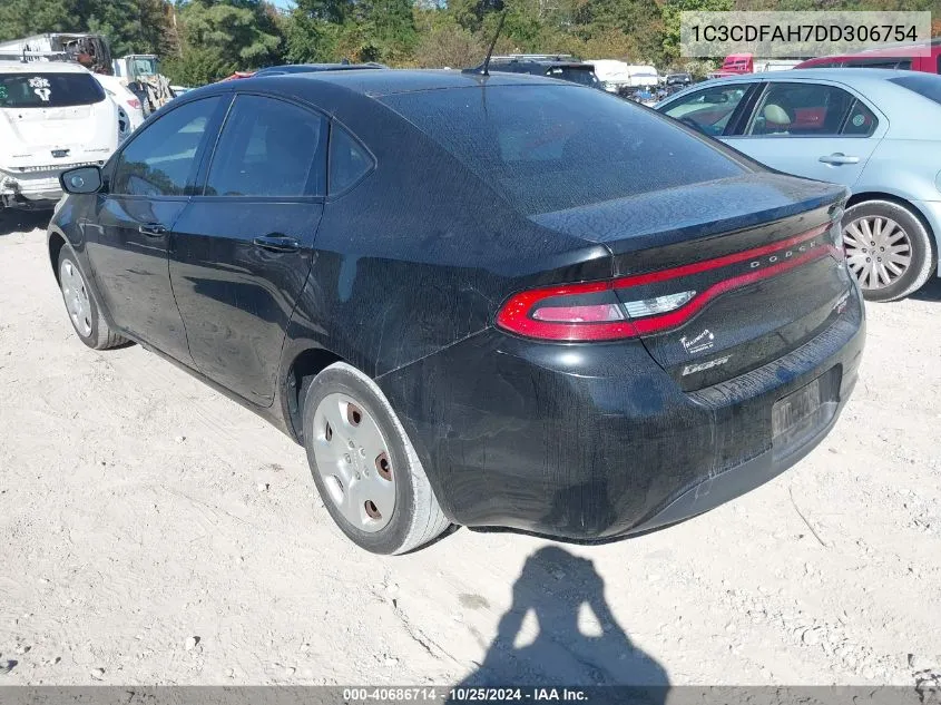 2013 Dodge Dart Aero VIN: 1C3CDFAH7DD306754 Lot: 40686714