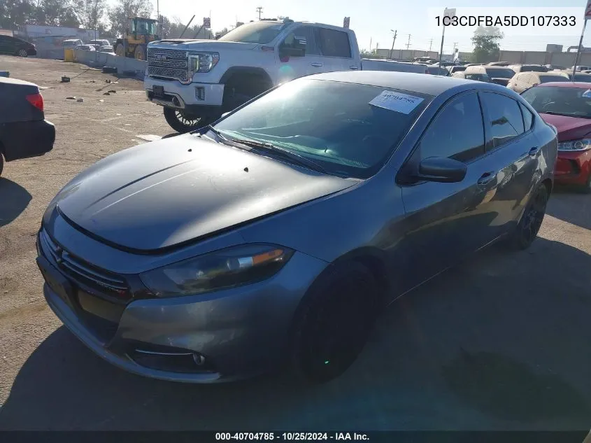 2013 Dodge Dart Sxt VIN: 1C3CDFBA5DD107333 Lot: 40704785