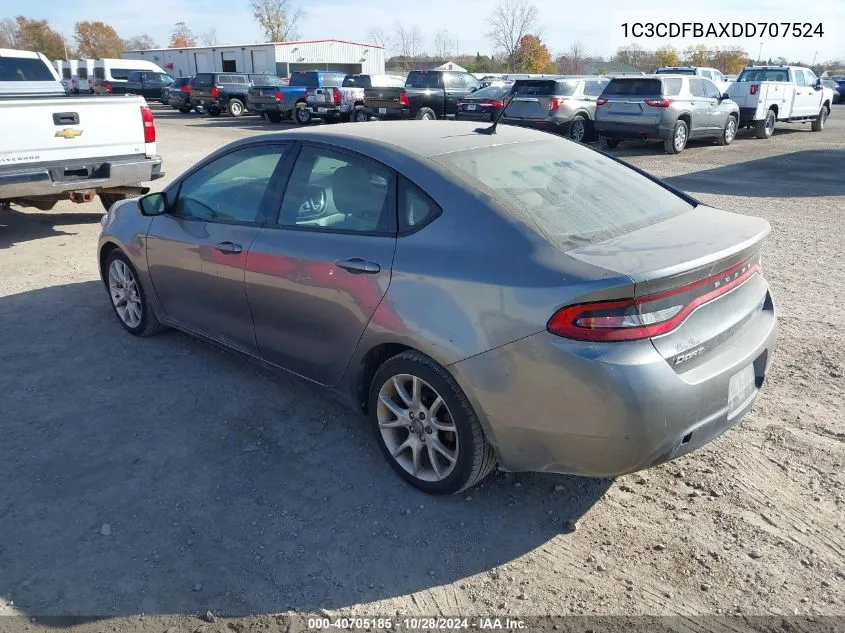 1C3CDFBAXDD707524 2013 Dodge Dart Sxt