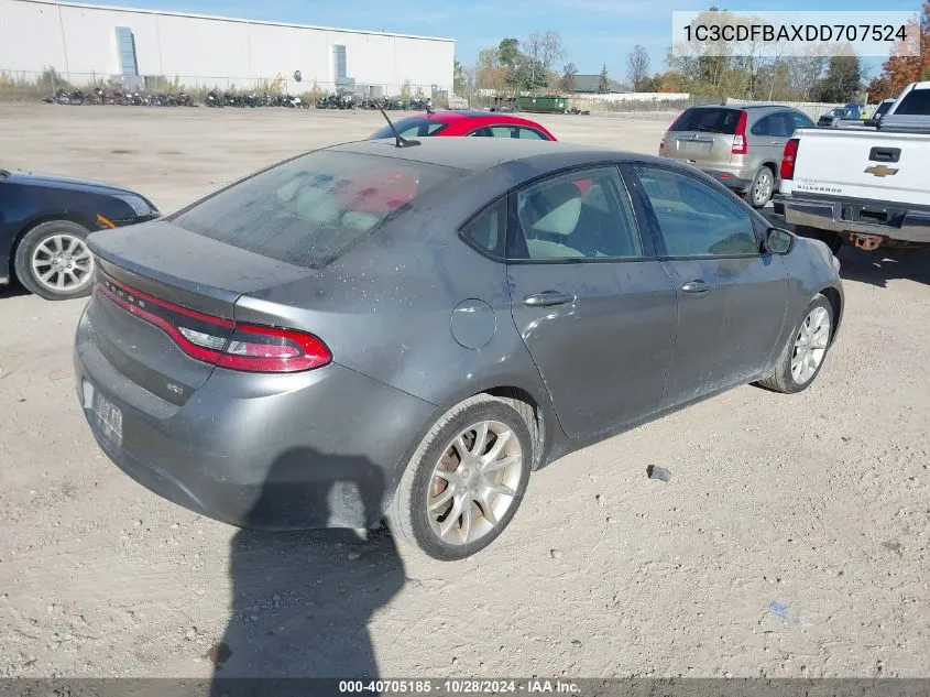 1C3CDFBAXDD707524 2013 Dodge Dart Sxt