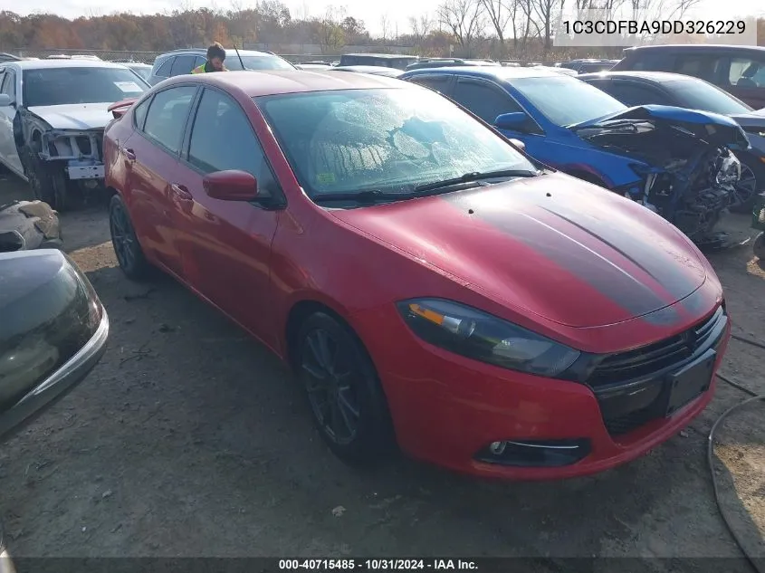 2013 Dodge Dart Sxt VIN: 1C3CDFBA9DD326229 Lot: 40715485