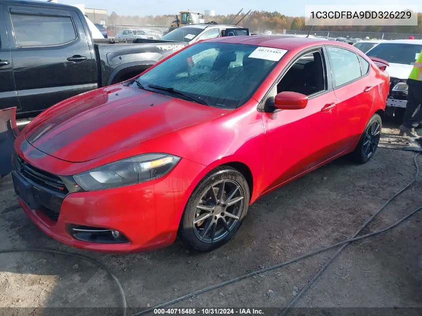 2013 Dodge Dart Sxt VIN: 1C3CDFBA9DD326229 Lot: 40715485