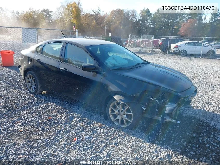 1C3CDFBA4DD118470 2013 Dodge Dart Sxt