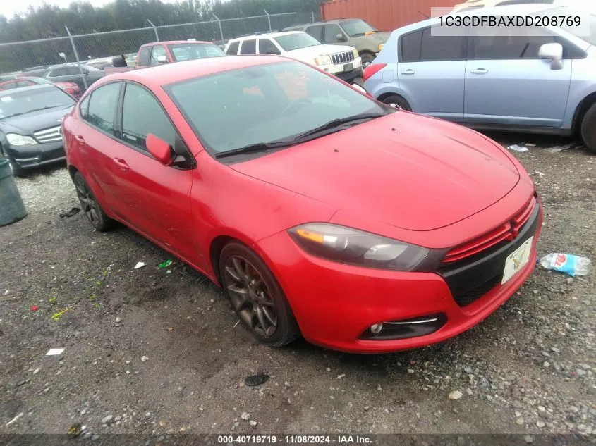 2013 Dodge Dart Rallye VIN: 1C3CDFBAXDD208769 Lot: 40719719