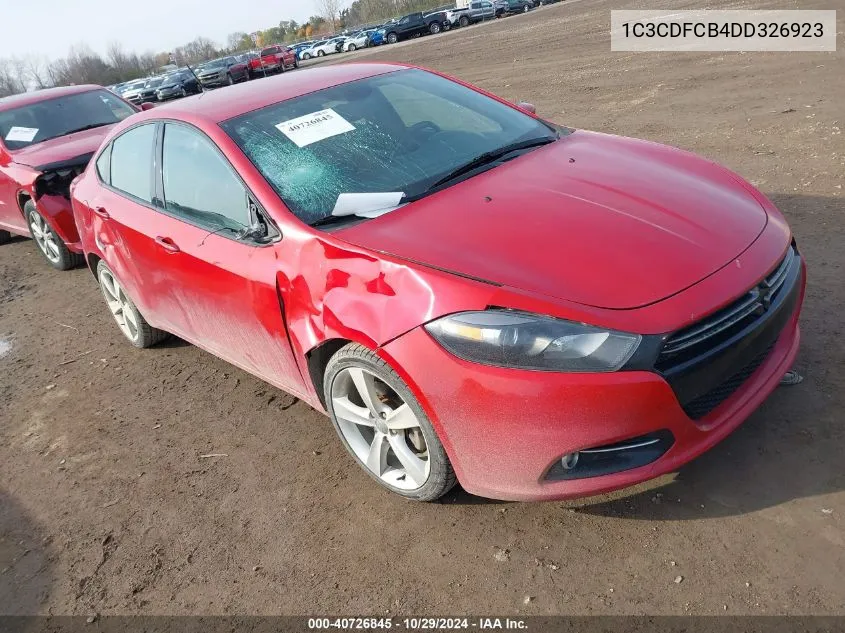 2013 Dodge Dart Limited/Gt VIN: 1C3CDFCB4DD326923 Lot: 40726845