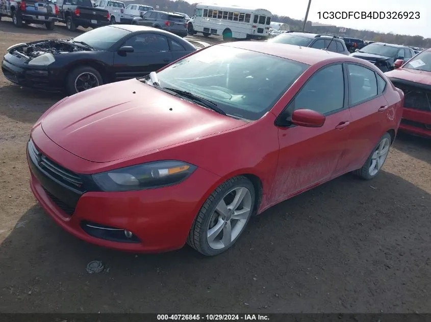 2013 Dodge Dart Limited/Gt VIN: 1C3CDFCB4DD326923 Lot: 40726845