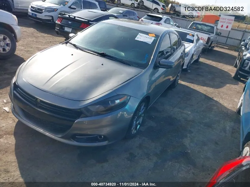 2013 Dodge Dart Sxt VIN: 1C3CDFBA4DD324582 Lot: 40734920